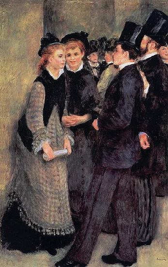 Pierre-Auguste Renoir La sortie de Conservatorie oil painting image